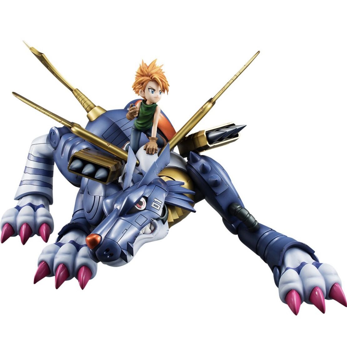 Precious GEM Series Digimon Adventure Metal Garurumon Yamato Ishida Mega House