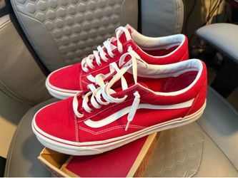 Red Vans Size 12