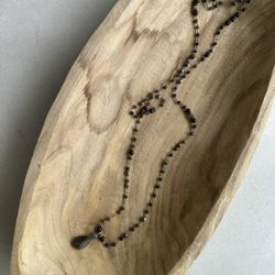 Karma Mala Beaded Necklace with Labradorite Pendant