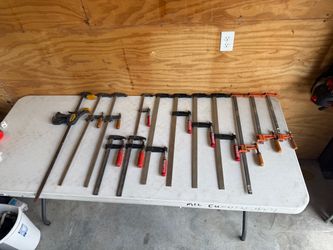 13 Bar Clamps Jorgensen HDC Homier Distributing BESSEY Quick Grip  Jorgensen F-style steel bar clamps  PICK UP IN DEER PARK 77536