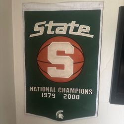 Michigan State Spartans Basketball Banner