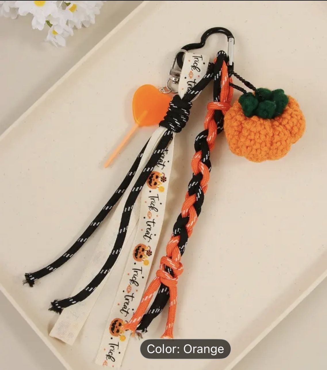 Pumpkin Purse Keychain Charm , New With Tags