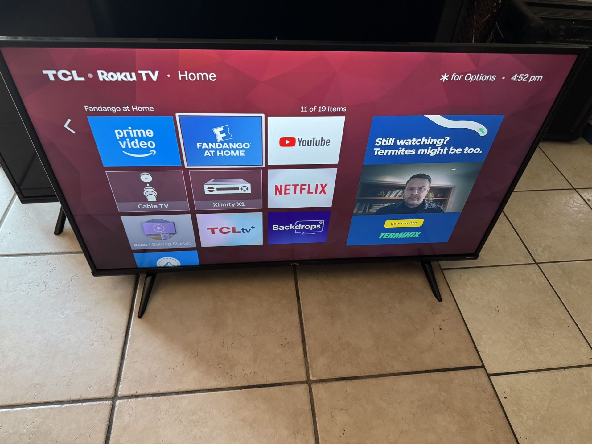 43 Inch TCL SMART ROKU TV