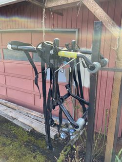 Bike rack holds two bicycles $25