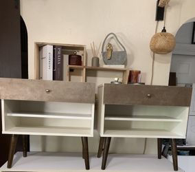 Mid Century Modern Nightstands Set Of 2