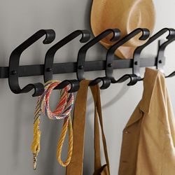 Pottery Barn Discontinued Blacksmith Iron Coat Wall Rack Hook