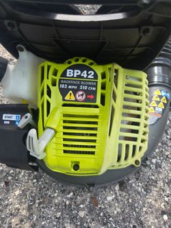 Ryobi back pack blower