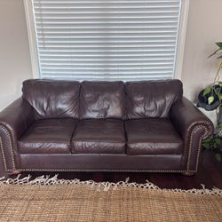 Leather Sofa Sleeper Couch