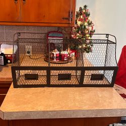 Metal Rustic Organizer Rack Farmhouse 