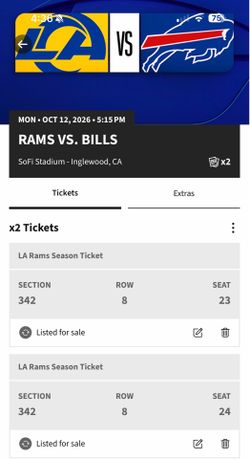 Rams vs Bills