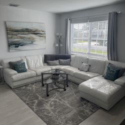 leather sectional