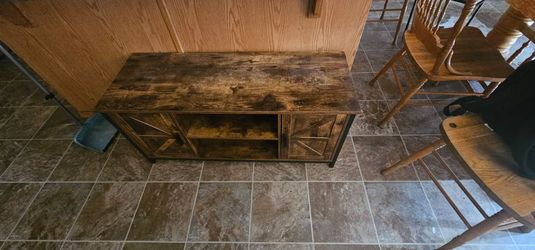 Rustic brown Entertainment stand