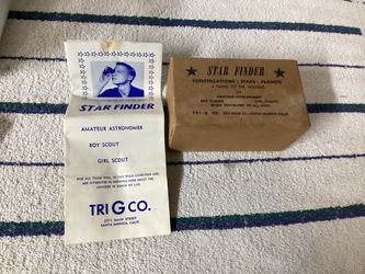 Vintage Collectible Scouts Star Finder Constellations - Star - Planets