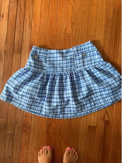 Women’s free assembly blue plaid tweed skirt. New! Size 12