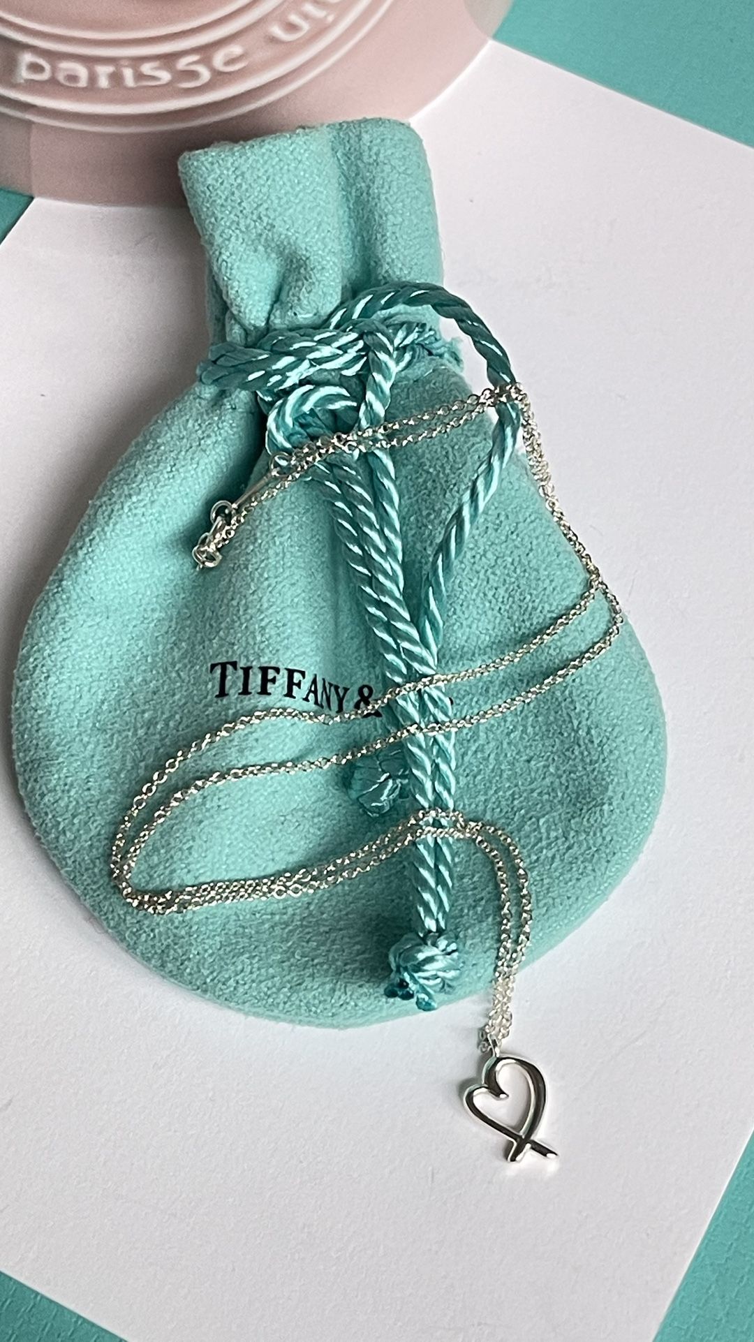 Tiffany & Co Paloma Picasso Loving Heart Pendant Mini 16โ NEW $310