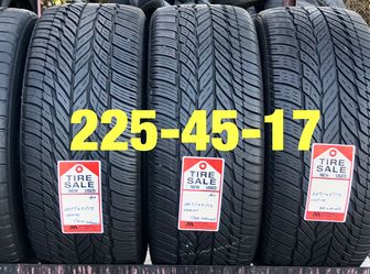 2 used tires 225/45/17 Vogue BSW (A+)