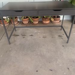Two Drawer Desk With Cable Drawer