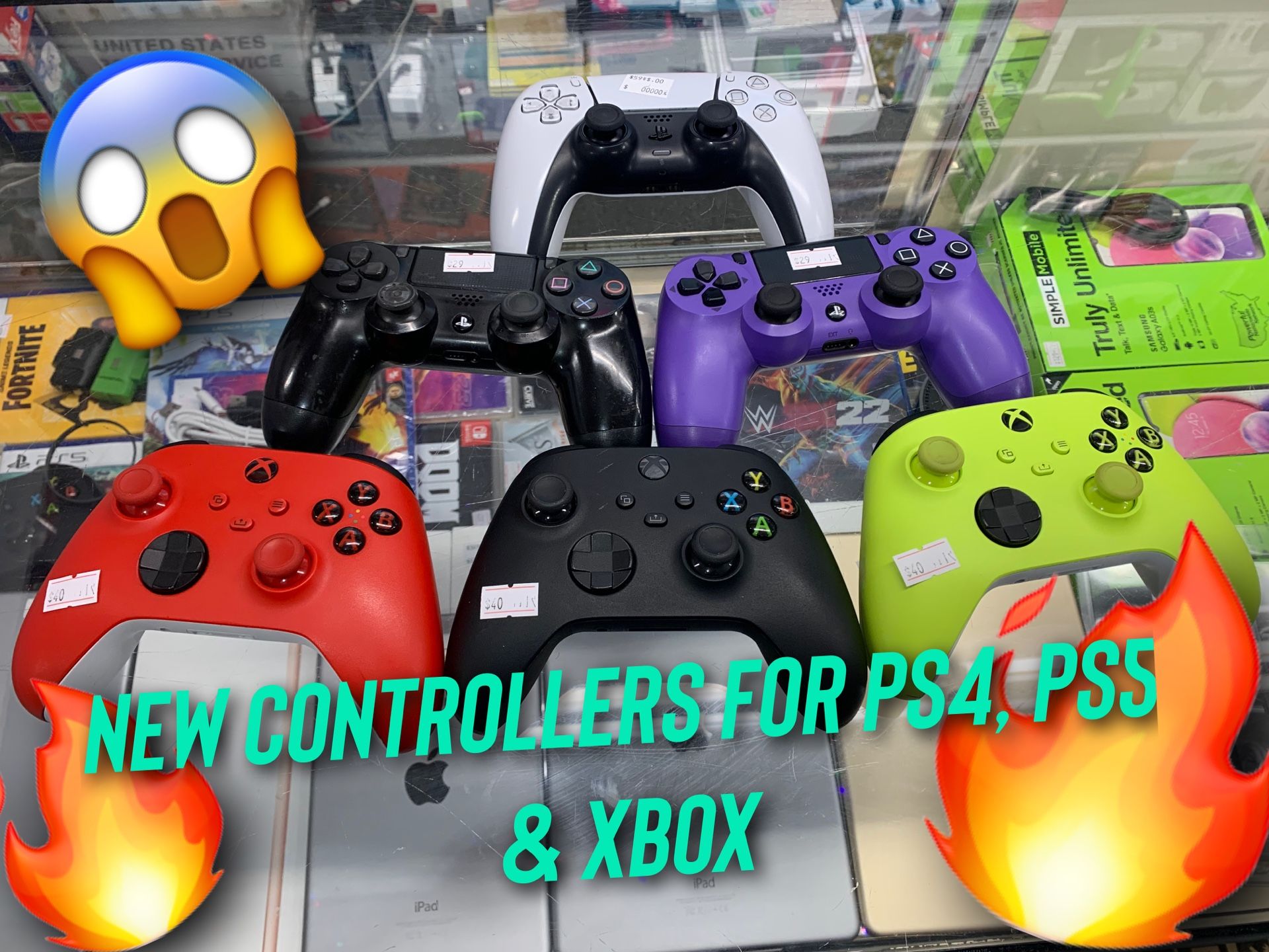 NEW CONTROLLERS FOR PS4, PS5 & XBOX