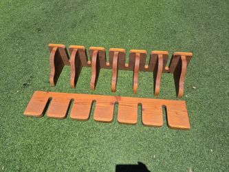 48" length X 8" width solid wood rack