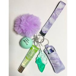 Anti-Anxiety Keychain, Purple and Green
