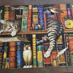 Buffalo Charles Wysicki “Fredrick The Literate” 750 Pc Puzzle (all Pieces Accounted For)
