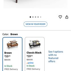 Brand New Lift-Top Coffee Table (Unopened Box)