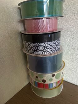 Assorted Decorative Ribbon Spools – Set of 7