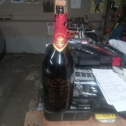 Empty Budweiser Millennium Bottle