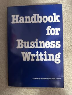 Handbook For Business Writing