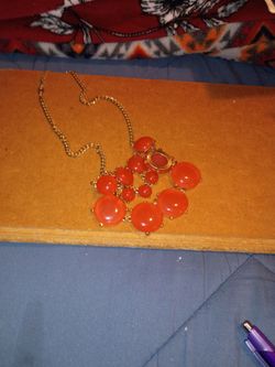 Orange/ coral necklace