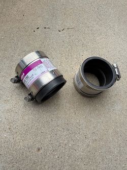 Fernco Proflex 1-1/2 in. Neoprene Shielded Coupling ( lot of 2)