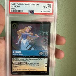 2023 DISNEY LORCANA EN 1 AURORA PSA 10
