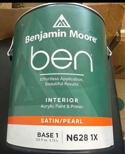 Benjamin Moore Satin Interior Paint $25/Gallon Retail $56.99+Tax