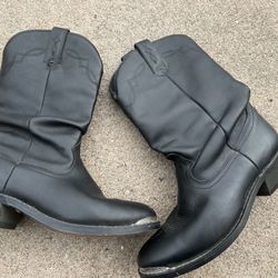 Like New SHYANNE WOMEN'S PATSY SLOUCH WESTERN BOOTS - ROUND TOE,, Size 7.5