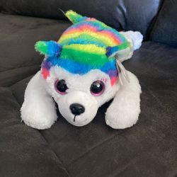 Ty Beanie Boo- Robin The Rainbow Wolf
