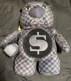 “WHAT THE BEEP” SHARK MONEYBEAR TEDDYBEAR BACKPACK