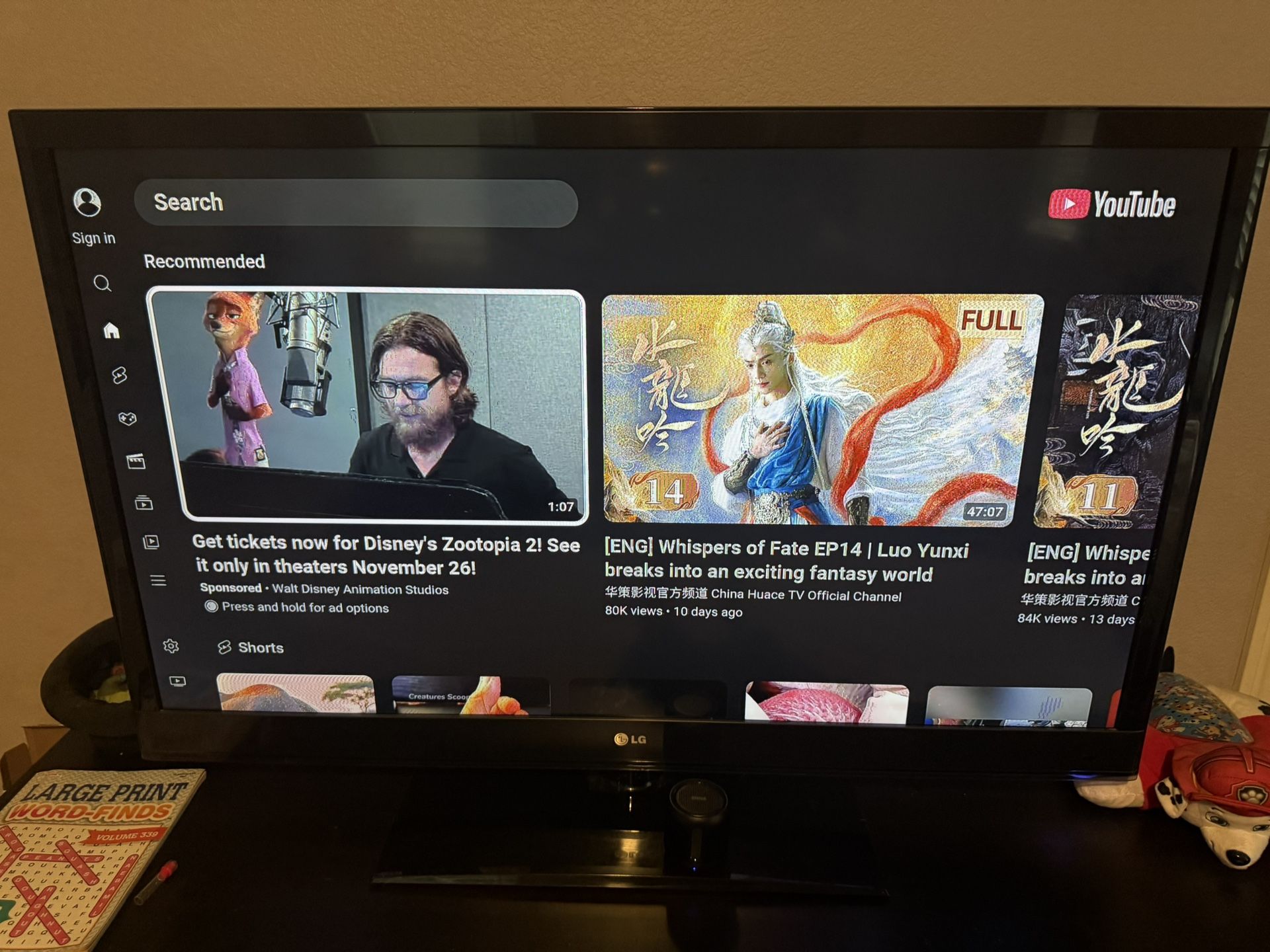 47in LG HD TV with Bluetooth Speaker And Amazon FireTV Stick And Remote