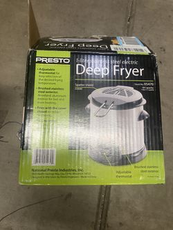 Presto 05470 Stainless Steel Electric Deep Fryer Silver for Sale in Peoria AZ OfferUp