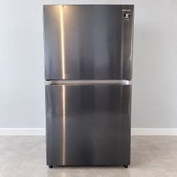 Samsung 21 Cu Ft Top Freezer Refrigerator Black Stainless RT21M6213SG Twin Cooling Plus FlexZone