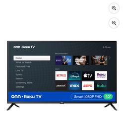 onn 40” Class 1080P FHD Roku Smart Television - For Parts ONLY (PICKUP ONLY)