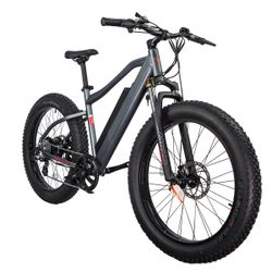 GlareWheel EB-PR Fat Tire 26" Aluminum Frame Suspension Fork Electric Mountain Bicycle  