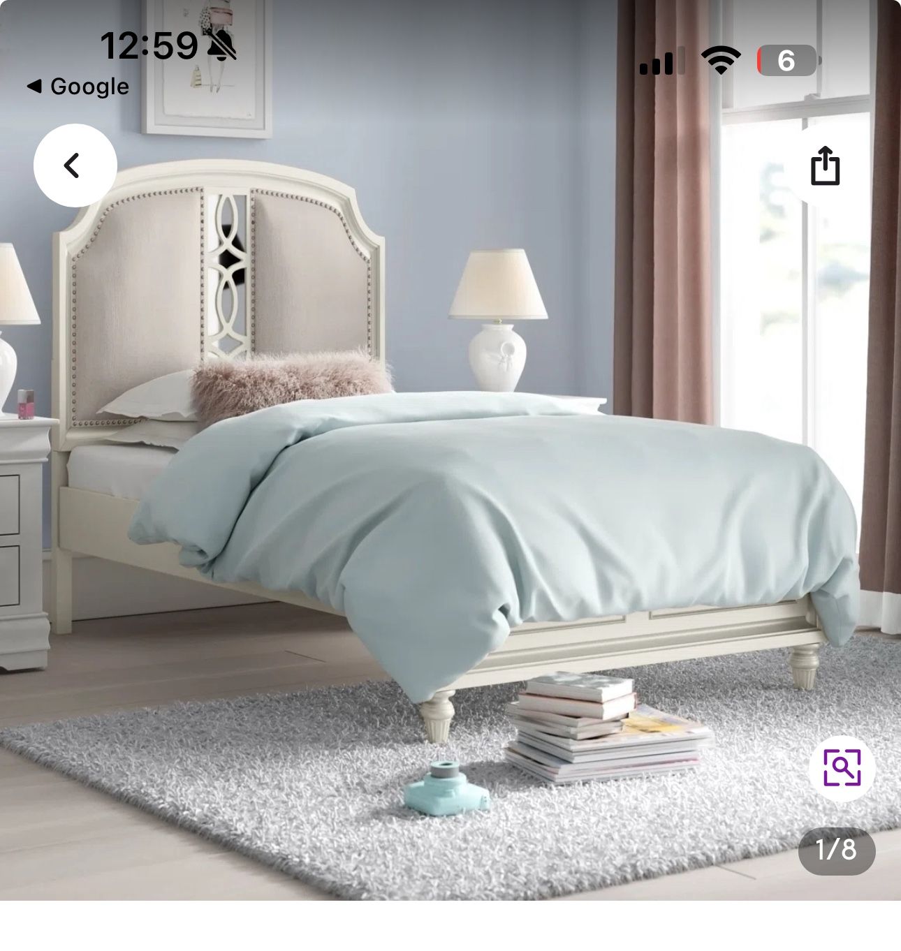 Kids Twin Bed Frame w/ Jerome’s SleepDream Mattress