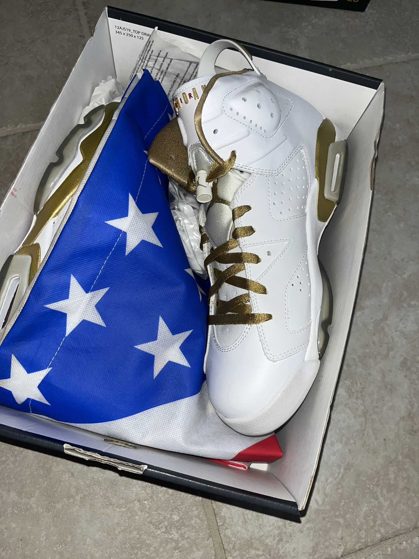 Jordan 6 Retro Golden Moments Pack Sz 11