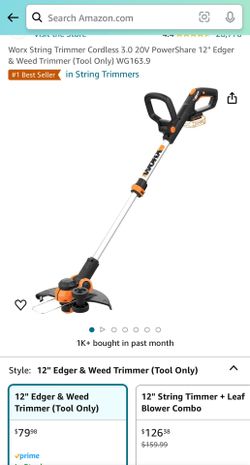 Worx String Trimmer And Edger
