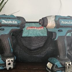 Makita Drills With Bag 