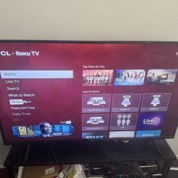 TCL 50” UHD HDR 4K Roku Smart TV