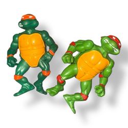Vintage 1988 Teenage Mutant Ninja Turtles Bundle Lot Of 2