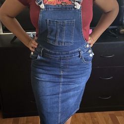New Jumper/overall Size XS-3X Black And Blue Color Stretch