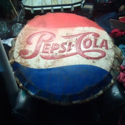 1950's Era Pepsi Cola Bottle cap Sign