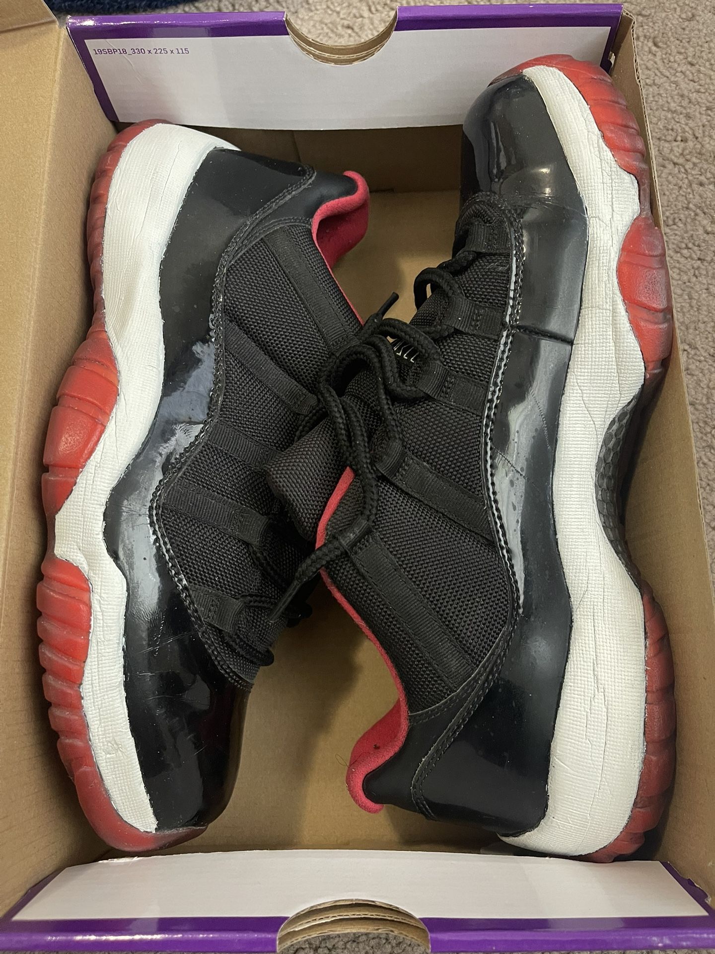 Jordan 11 Bred Low Size 11.5